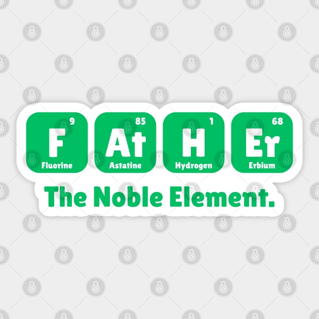 Father The Noble Element Sticker by The WYLD Tribe